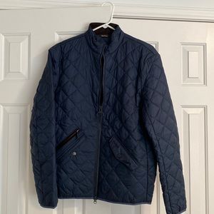 Barbour Quilted Jacket - Navy Size Medium